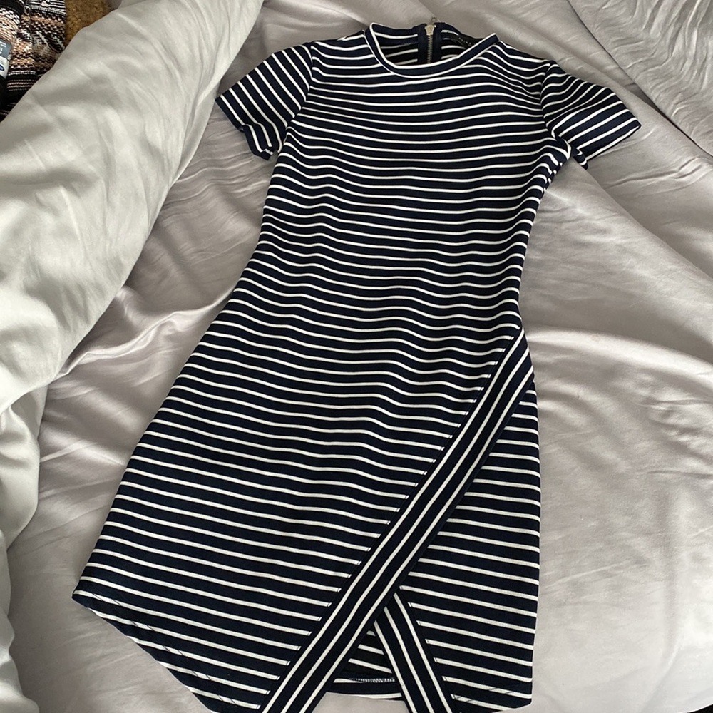 Striped T-Shirt Dress from AKIRA Chicago